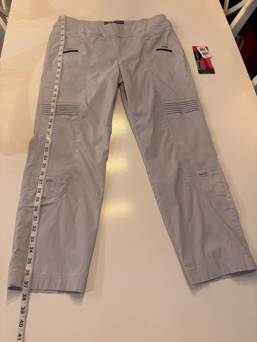 jamie sadock Misty Gray Golf/Utility Pants, Skinnylicious,Size 16 - Picture 5 of 14